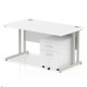 Rayleigh Straight Desk With 2 Draw Mobile Pedestal